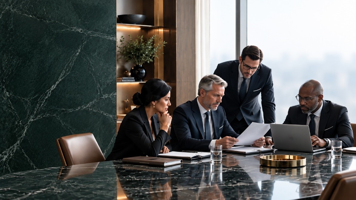 Averis transaction verification specialists reviewing evidence for a high-stakes decision